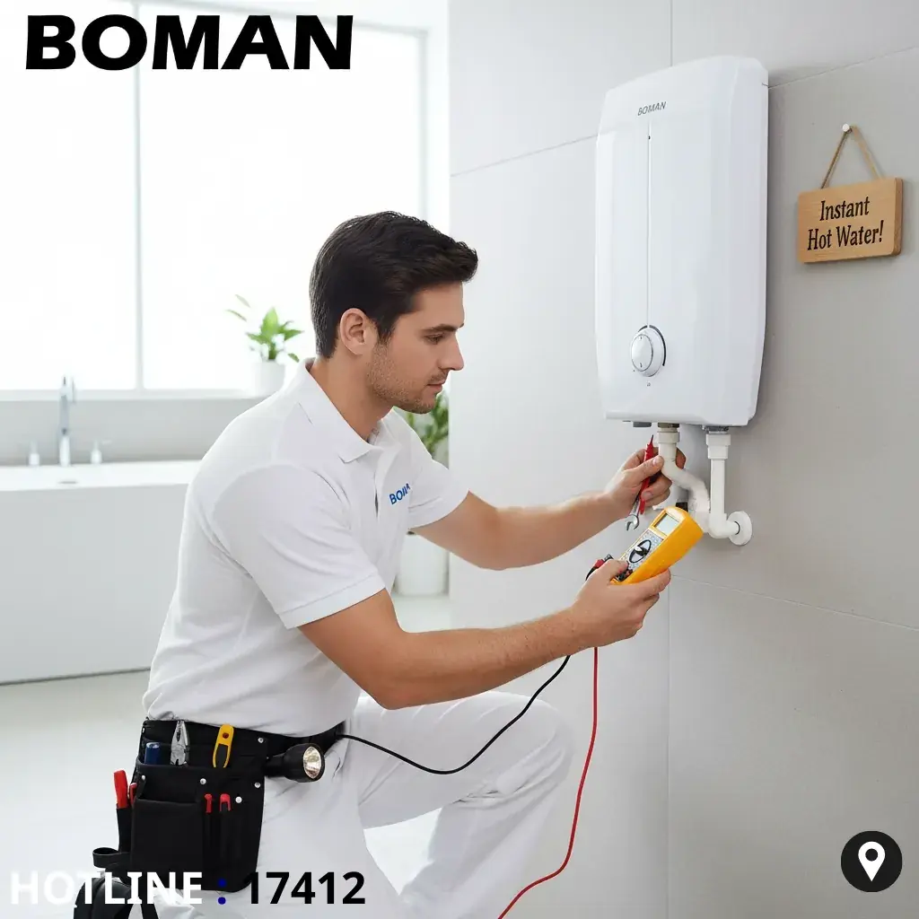 إصلاح أعطال سخانات بومان